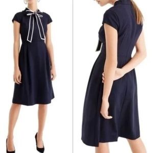 JCREW Bow Tie Neck Dress